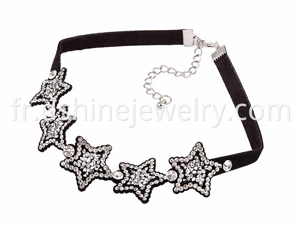 Crystal Star Velvet Choker